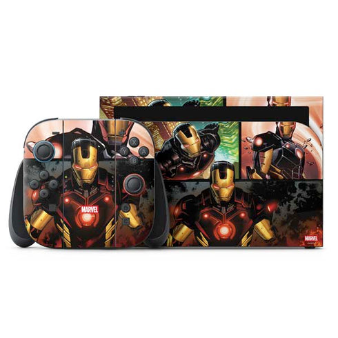 Marvel Iron Man Three Panel Nintendo Skins